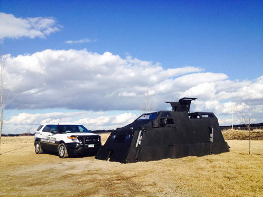 Iowa Storm Chasing Network's 'Dorothy' tornado-chasing vehicle and friend