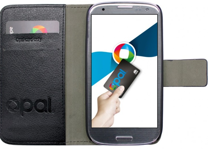 The Opal-card-ready 'flip' cover for Samsung's Galaxy S3