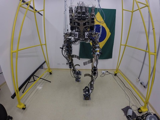 World Cup kicking exoskeleton