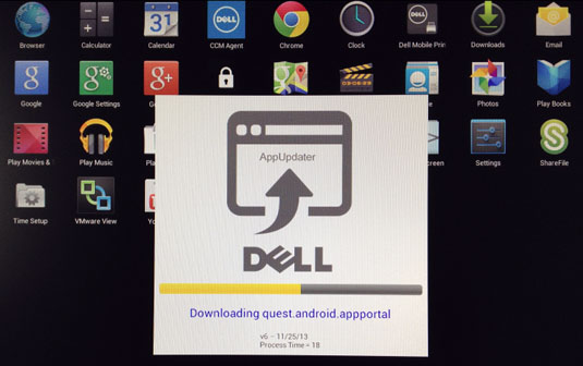 Dell Update Manager dials in to check the app status