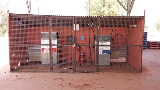Petrol behind bars in Willowra