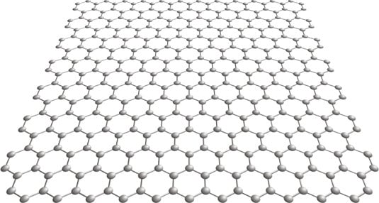 A sheet of graphene