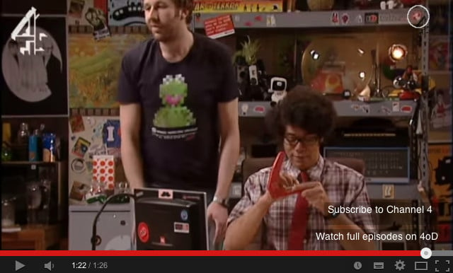 The IT Crowd with highlighted Reg sticker