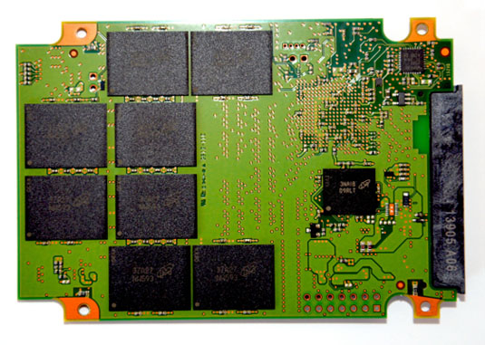 Crucial M550 SSD PCB back