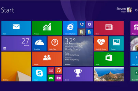 Windows 8.1 Update Start Screen
