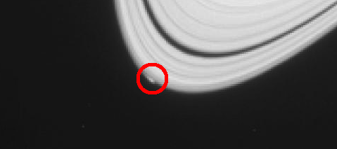 Peggy, a possible new Saturnian moon