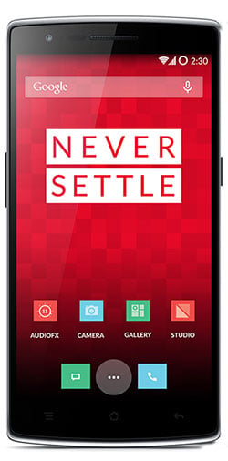 Photo of the OnePlus One handset UI