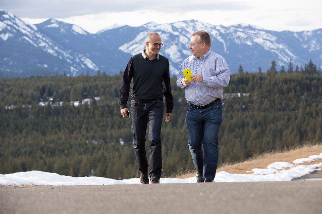 Elop and Nadella, photo: Microsoft