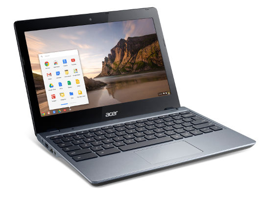 Photo of the Acer Chromebook C720 with 4th generation Intel Core i3 processor