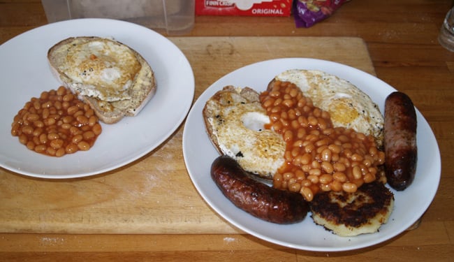 Neil and Anita's fried breakfast on Saturday