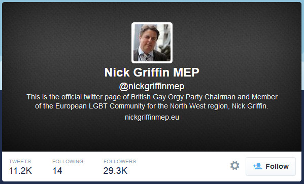 Nick Griffin MEP hacked by Anonymous