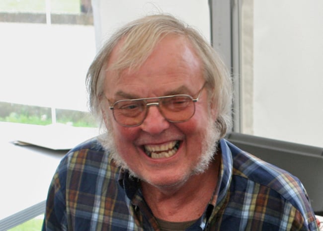 Colin Pillinger at Jodrell Bank in 2009. Photo by Mike Peel