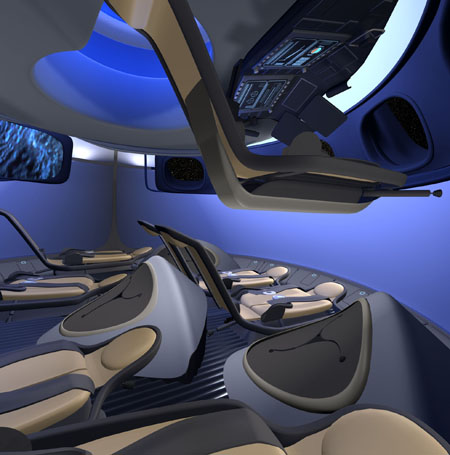 The Boeing CST-100 commercial space capsule concept design