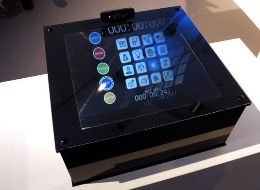 The future of kiosks? Intel RealSense floating display