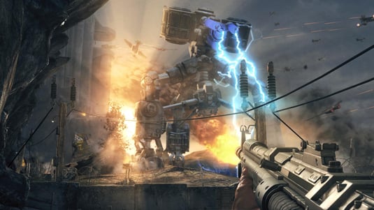 Wolfenstein: The New Order  BLAM-BLAM! That guard did Nazi that