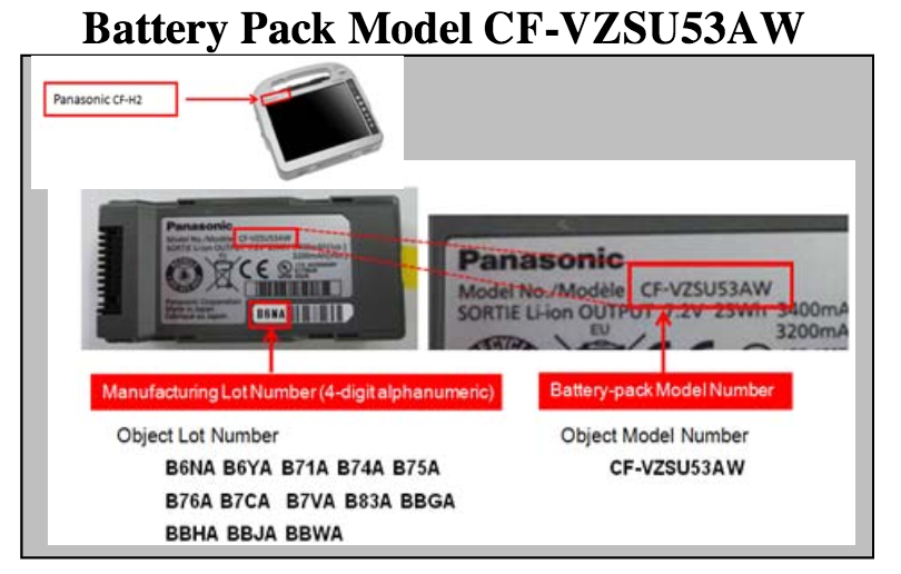 Panasonic Recall detail