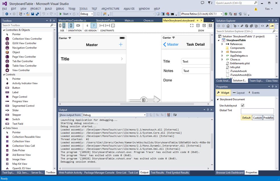 xamarin studio ios designer