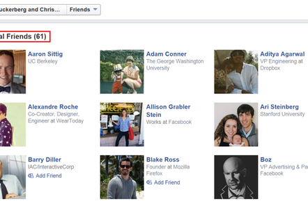 Facebook mutual friends