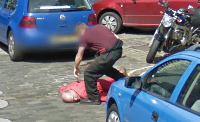 The apparent Edinburgh murder caught on Street View