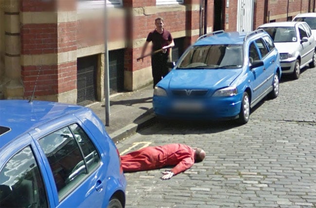 Another view of the murder caught on Street View