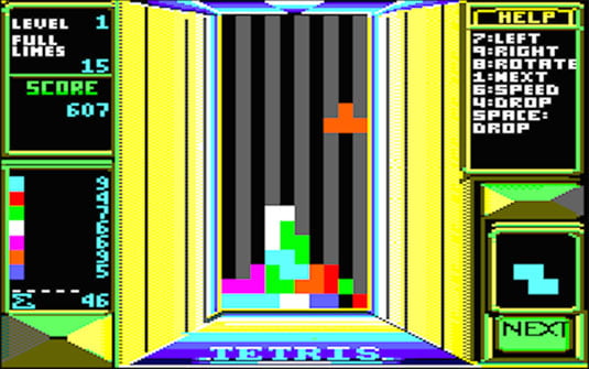 Amstrad CPC release attempted a colourful, headache-inducing 3D effect