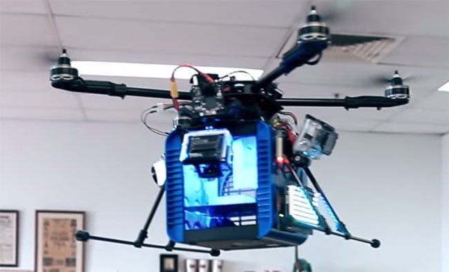 The flying 3D printer