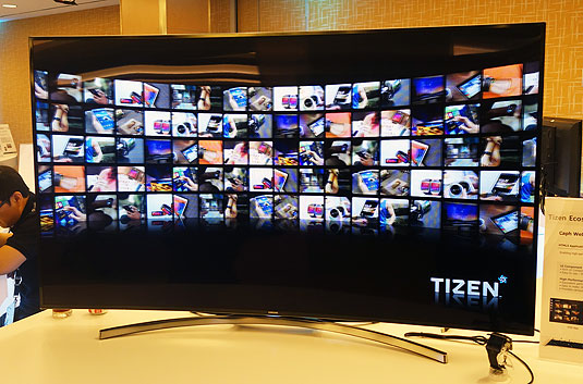 Samsung smart TV running Tizen