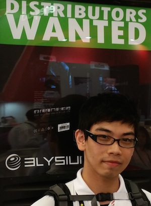 Disties wanted sandwich board at Computex