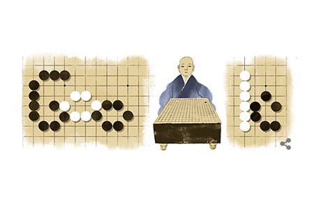 Google Doodle honoring Honinbo Shusaku
