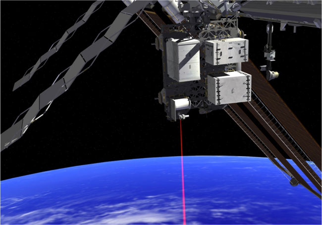 Artist's impression of OPALS firing its laser. Pic: NASA