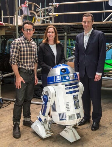 George Osborne on the London set of Star Wars Episode VII