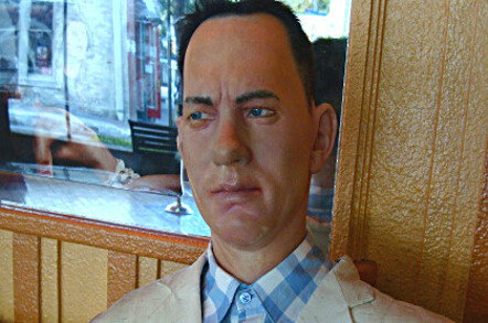 Tom Hanks as Forrest Gump waxwork. Pic: Shawn Perez