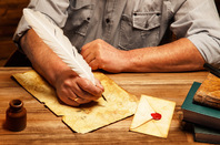 Man writing a letter