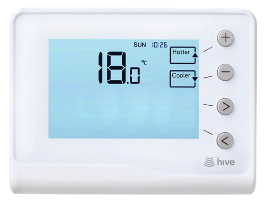 Hive thermostat enables manual control for when your phone battery has died
