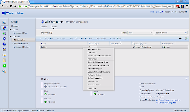 microsoft intune windows 8 support