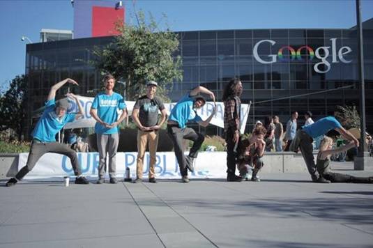 Occupy Google protestors
