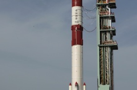 India's PLSV-C23 rocket on launch pad