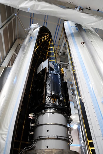 Encapsulation of OCO-2 ahead of launch