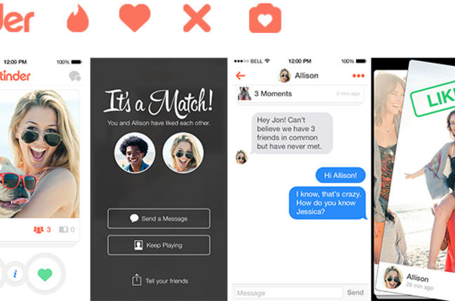 Tinder screenshots