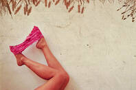 Girl with panties off. Credit: Helga Weber