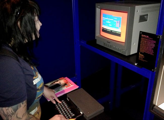 Lucy Orr plays Manic Miner on a Sinclair ZX Spectrum