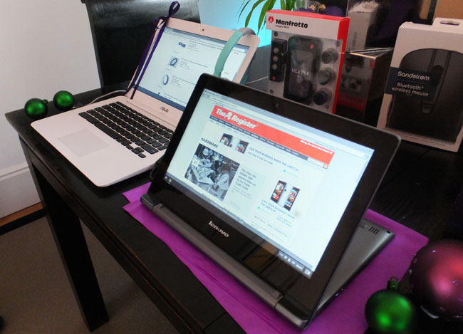 Lenovo N20p Chromebook and Asus C300m Chromebook