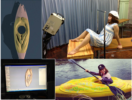 The process of scanning and building a full-sized vagina kayak