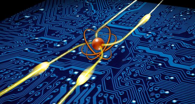 Illustration of Barak Dayan's photonic router