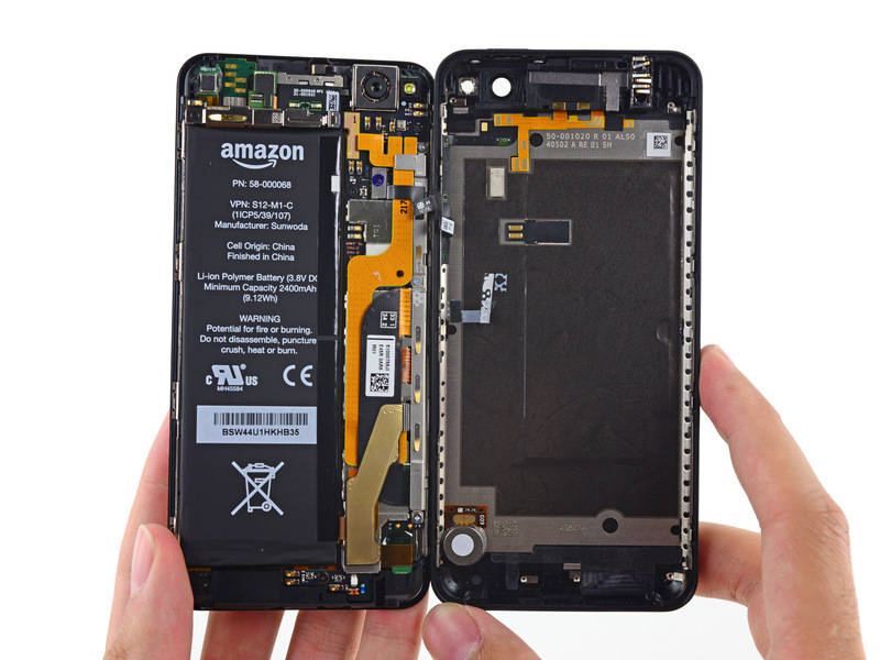 Fire Phone opened