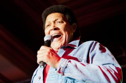 Chubby Checker performing in 2012