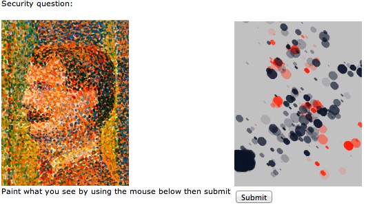 Guy Abbott's Seurat CAPTCHA