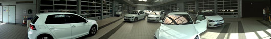 VW laid on a fleet of e-Golfs for testing