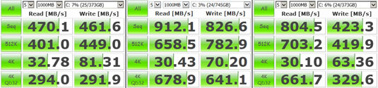Samsung SSD845DC PRO CrystalDiskMark results