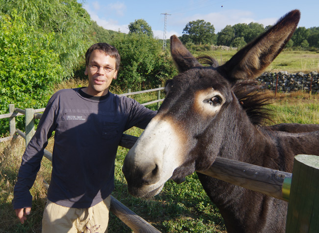 Linus with Ruperta the donkey